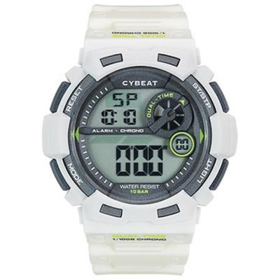 J-AXIS Мужская ACY14-W (CYBEAT Цифровое Солнце Пламя) Круглые часы белые цифровые