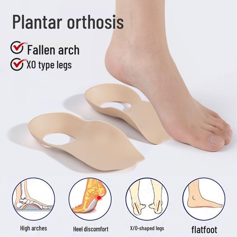 Стельки с поддержкой свода стопы для плоскостопия, пяточные подкладки и коррекция X-образных ног