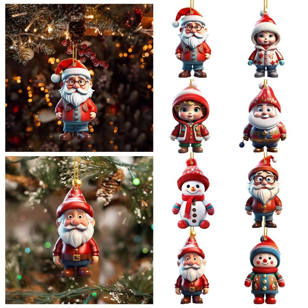 Durable Material Christmas Tree Decoration Multifunction 2D Acrylic Pendant