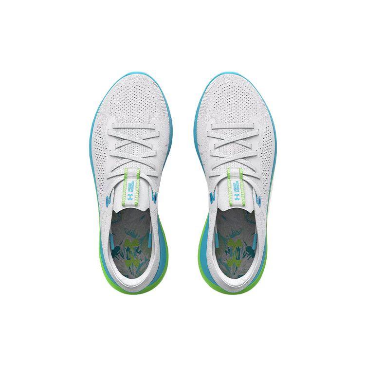 Under Armour Women's Flow Synchronicity New Environment CN Running Shoes White Blue 3025865-100