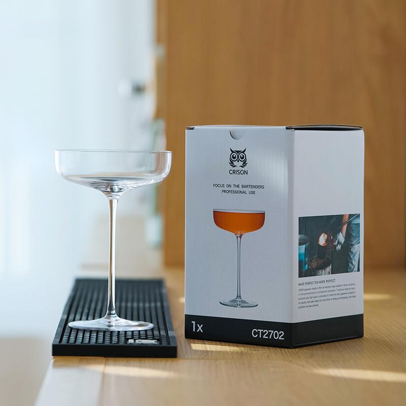 CRISON CT2702 Хрустальный бокал-купе для шампанского Свадебная вечеринка Коктейльная посуда Прозрачный Бессвинцовый Барная посуда