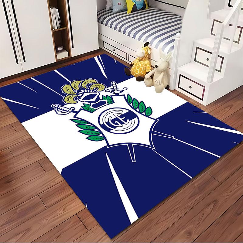 "Knighthood Emblem Blue Carpet" suitable as a non-slip mat for the living room or bedroom sofa