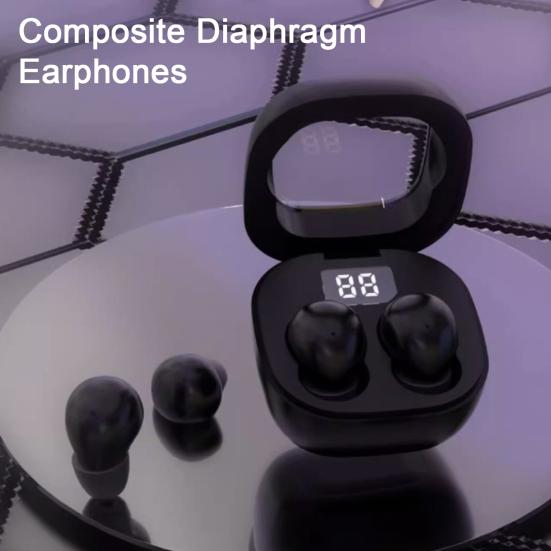 2023 Невидимая мини-беспроводная гарнитура с шумоподавлением, Hi-Fi звук, светодиодный дисплей, компактные Bluetooth-совместимые наушники 5.3