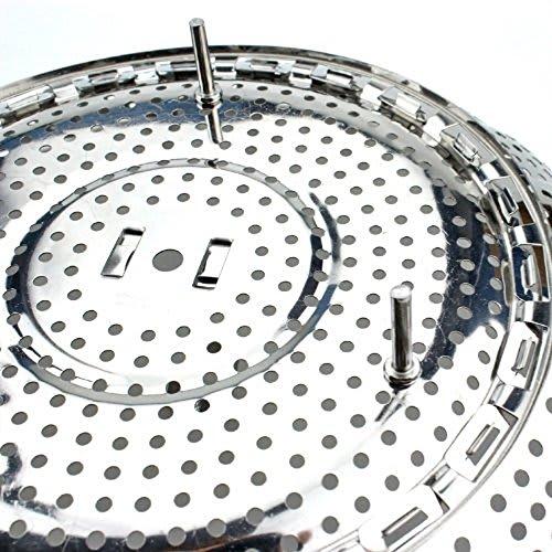 PEARL METAL Easy Wash Stainless Steel One Size Fits All-Purpose Steamer C-8700