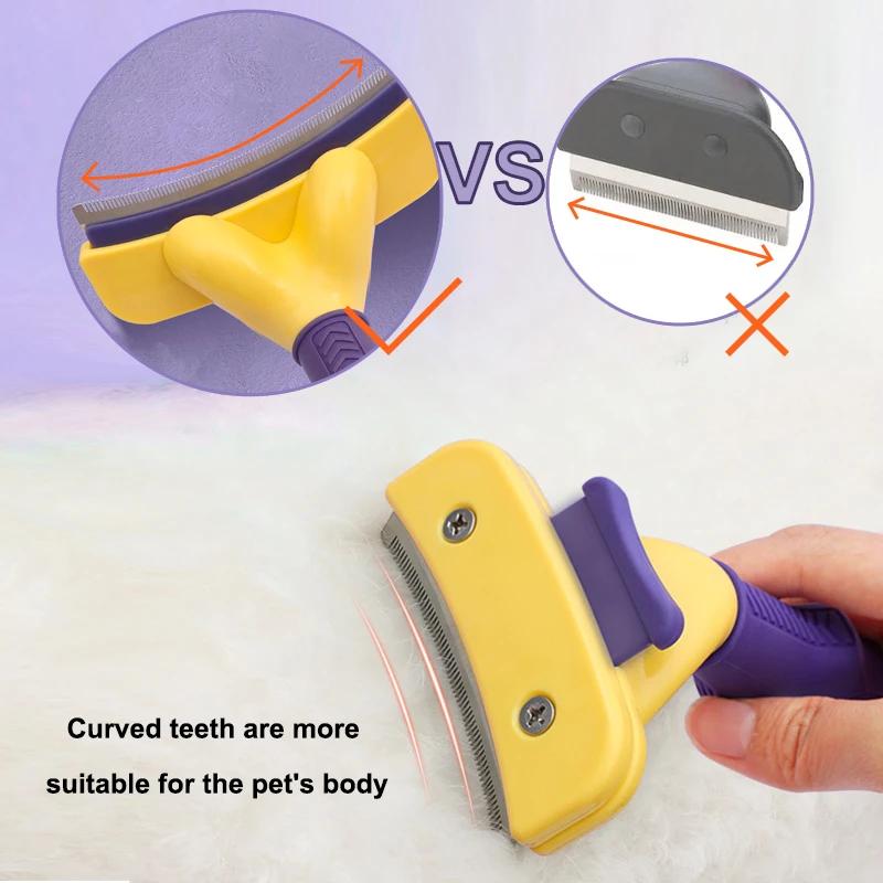 Dog Brush Cat Hair Care Supplies Pet Hair Remover Grooming Accessories Knotting Comb Large Dogs Animal Short Hair Dogs Anti Lice