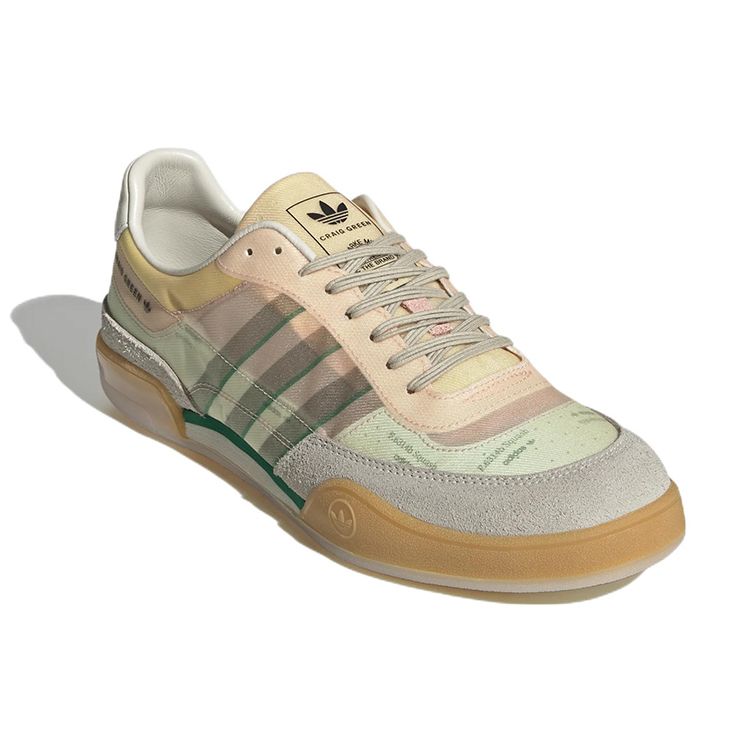 Кроссовки унисекс Craig Green x adidas Squash Polta AKH Cream Bold Green Кремово-белые Кунжутные GX7033