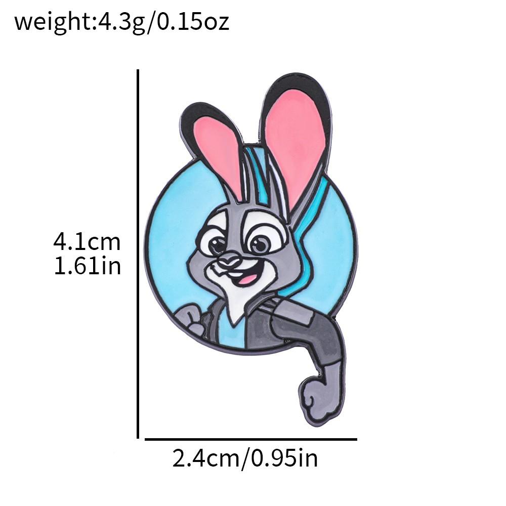 28 Штук Crazy Зверополис Металлическая Значок Ник Лис Джуди Кролик Сплав Эмаль Брошь Горячая Распродажа