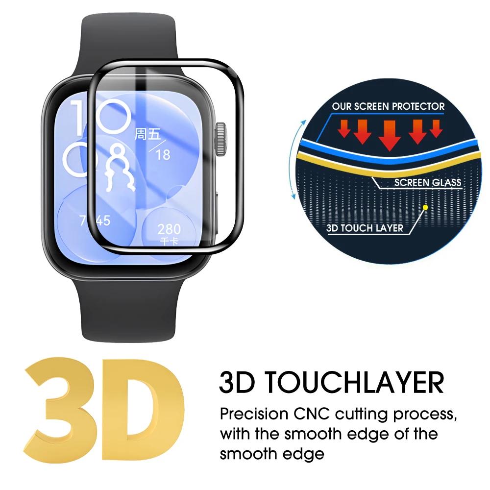Для Huawei Watch Fit 3 Полное покрытие Защитная пленка Антицарапина 3D Изогнутый Мягкий Защитный экран для Huawei Watch Fit3 Аксессуары