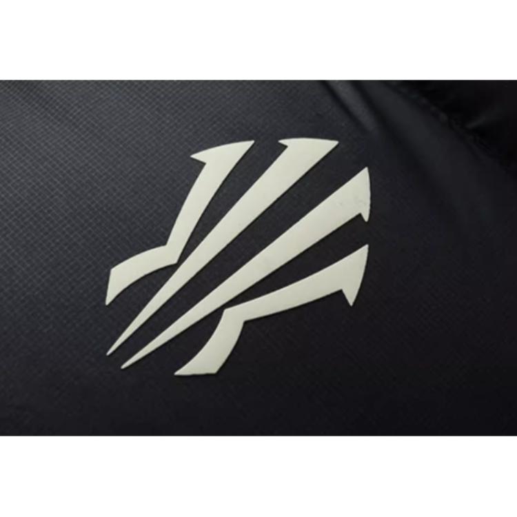 Anta Basketball Series Kyrie Irving Series Comfortable Casual Simple Hooded Loose Warm Down Jacket Unisex Outerwear Basic-Black 172441906N-4