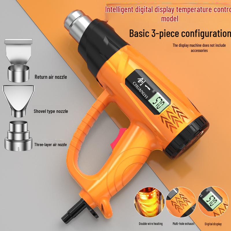 Chuangyi High-Power Digital Display Industrial Hot Air Gun for Precision Heating