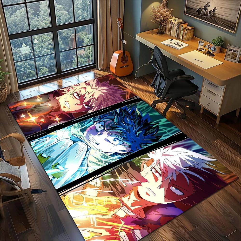My Hero Academia Printed Large Area Rug Carpet Non Slip Floor Mat for Home Decor Washable Gamer Room -xia84
