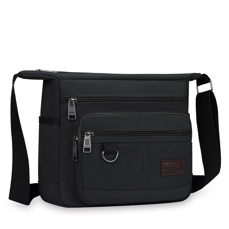 Мужская парусиновая сумка через плечо и на плечо - Повседневная дорожная сумка-мессенджер и рюкзак