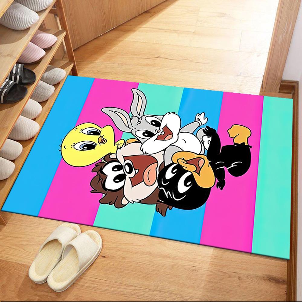 Classic Looney Tunes Characters Square rugs are a great choice for living rooms, bedrooms, home décor, and as gifts.