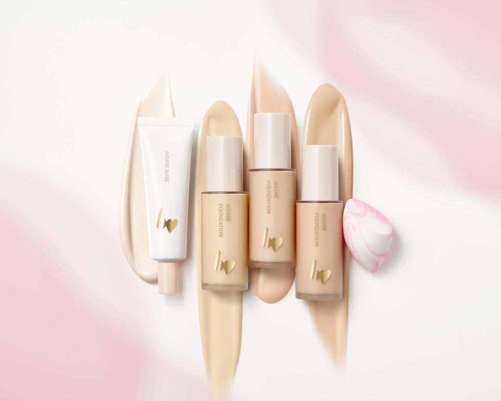 B Idol Loved Foundation 02 Natural Beige 28ml Liquid Foundation Glossy Skin Transparency Moisturizing SPF (B Idol)