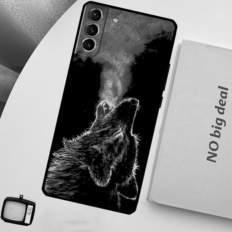 Чехол для телефона с волком для Samsung Galaxy S25 S26 Ultra S20 S21 S22 S23 Plus S10 S25 FE S24 Ultra