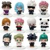 6 pcs/set Jujutsu Battle Anime Character Tiger Staff Yureno Rose Gojo Gojo Handmade PVC Model Anime Toy Ornament Birthday Gift