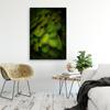 Canvas print, Decorative green feathers