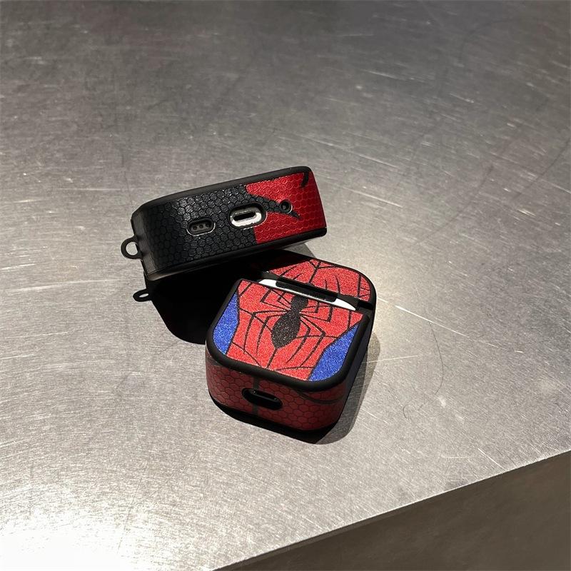 Spider-man for AirPods pro1 apple bluetooth wireless headset cover 1/1/1 generation leather protective case men