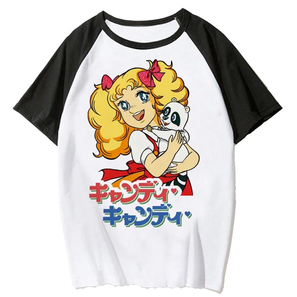 Футболка Candy Candy, женские футболки унисексга для девочек, забавная одежда в стиле аниме-комикса