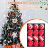 12 шт. Рождественские шары, украшения, небьющиеся пластиковые рождественские елочные подвесные безделушки для праздника