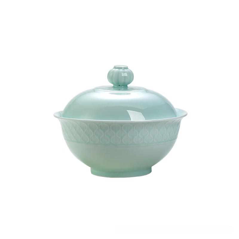 Набор столовой посуды из теневого селадона Jingdezhen с подглазурной росписью