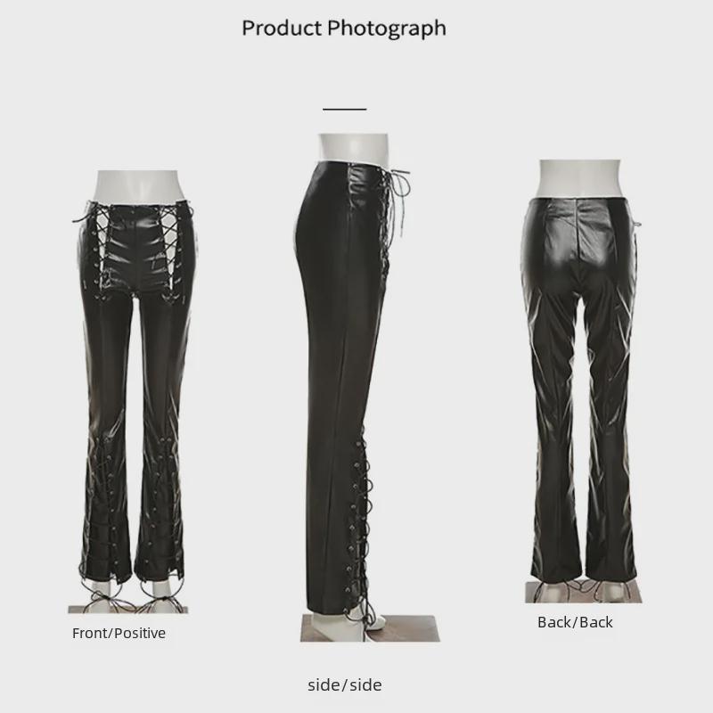 Женские облегающие повседневные брюки осень/зима 2024 года с универсальным дизайном ремешков