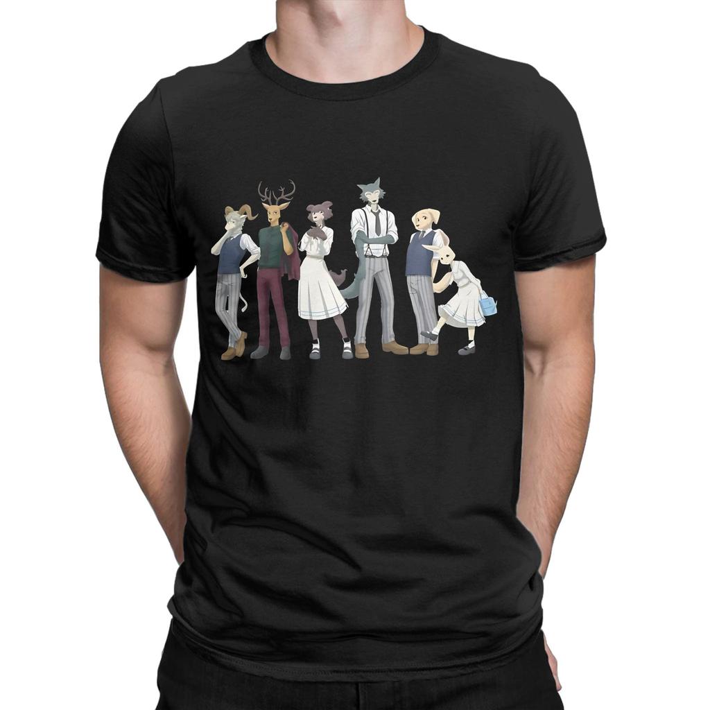 BEASTARS Финальный Сезон Часть плакат Графический Забавный 100% Хлопок Футболка BEASTARS Финальный Сезон Часть Футболки Топы Для Унисекс