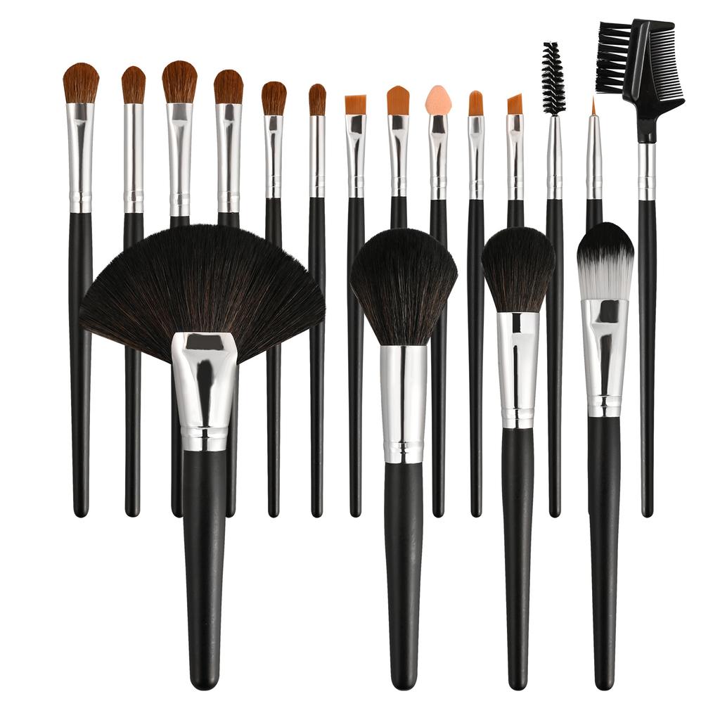 Кисть для тонального крема, кисть для рассыпчатой ​​пудры, кисть для теней, кисть для макияжа, кисть для тонального крема, кисть для консилера с круглой головкой, набор из 18 кистей