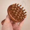 Portable Sandalwood Gua Sha Massage Brush Head Neck Abdominal Leg Body Meridian Massager Wooden Massage Tools