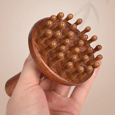 Портативная сандаловая щетка для массажа гуа-ша, головка, шея, живот, ноги, тело, массажер меридианов, деревянные массажные инструменты