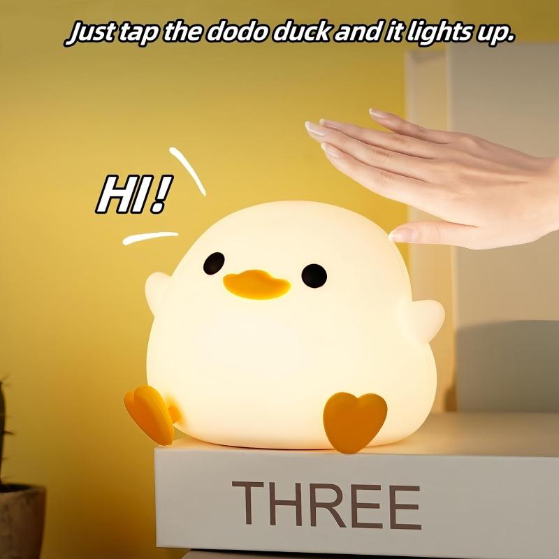 Xiaomi Duoduo Duck Night Light Cute Duck Light Touch Control Rechargeable Night Light Suitable for Bedroom and Living Room Use