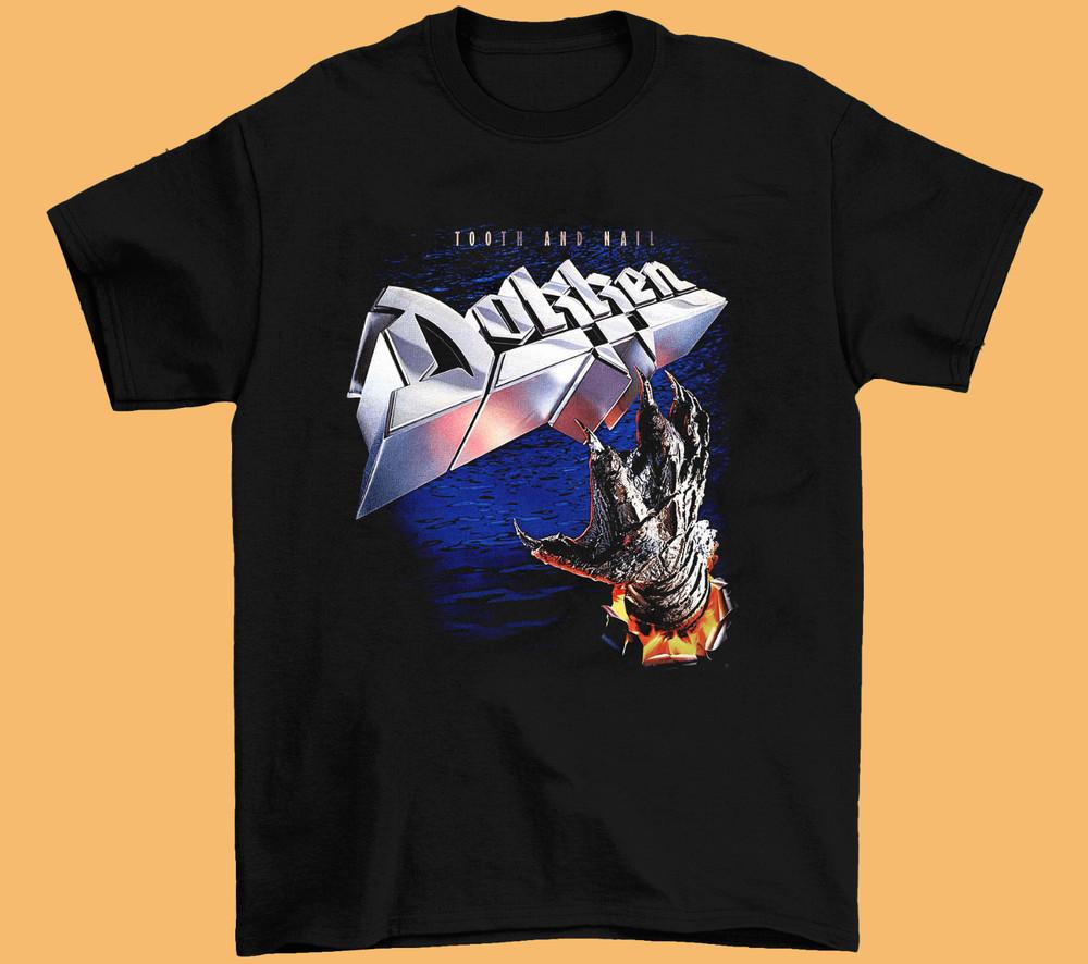 Inspired Dokken Tooth And Nail Short Sleeve Black All Size Unisex T-Shirt