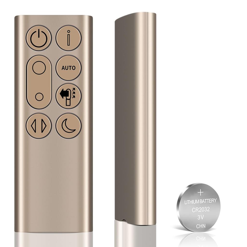Suitable for Dyson Tower Fan Universal Replacement Remote Control with Battery Gold