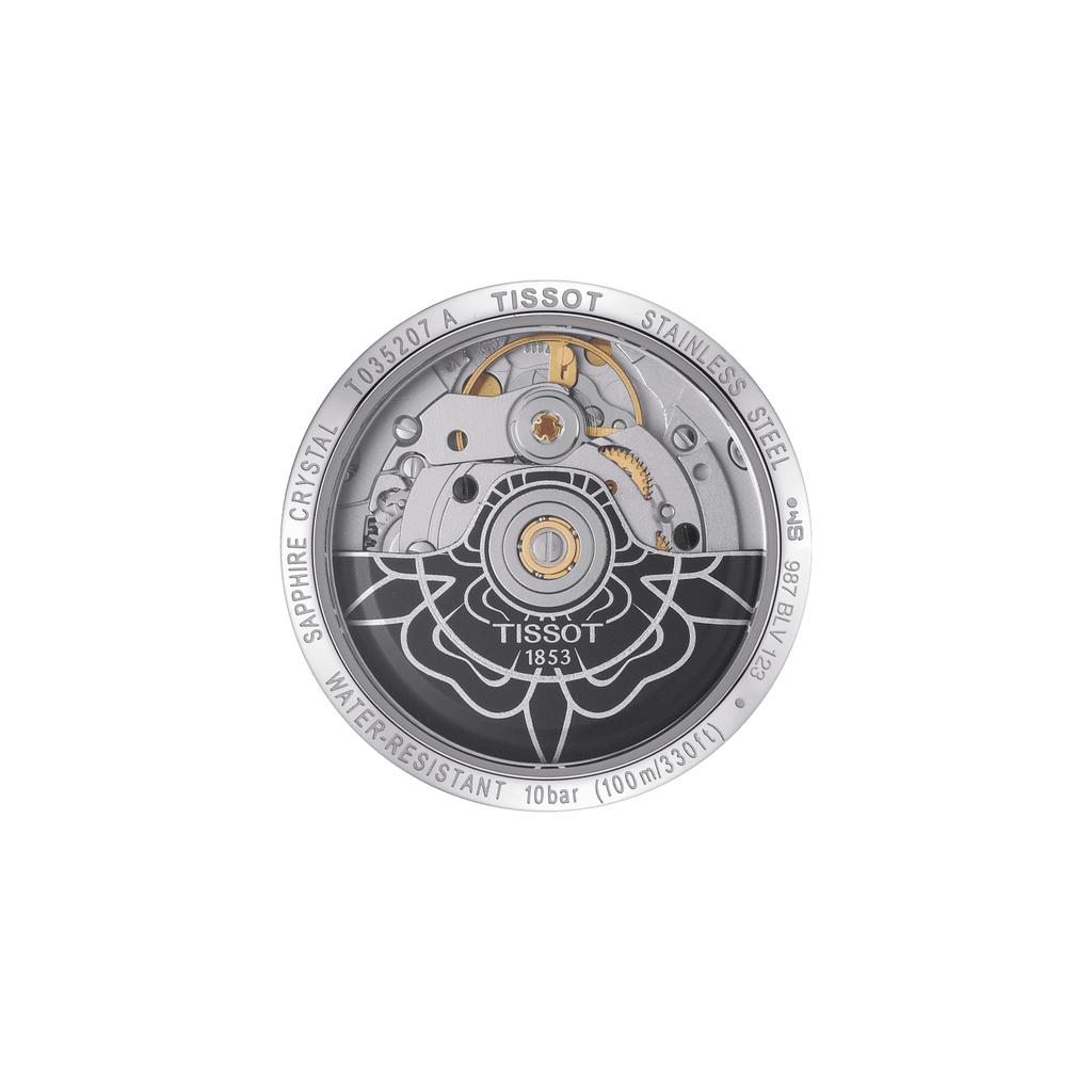 Tissot Мужские модные часы из нержавеющей стали с серебристым циферблатом T035.207.22.031.00