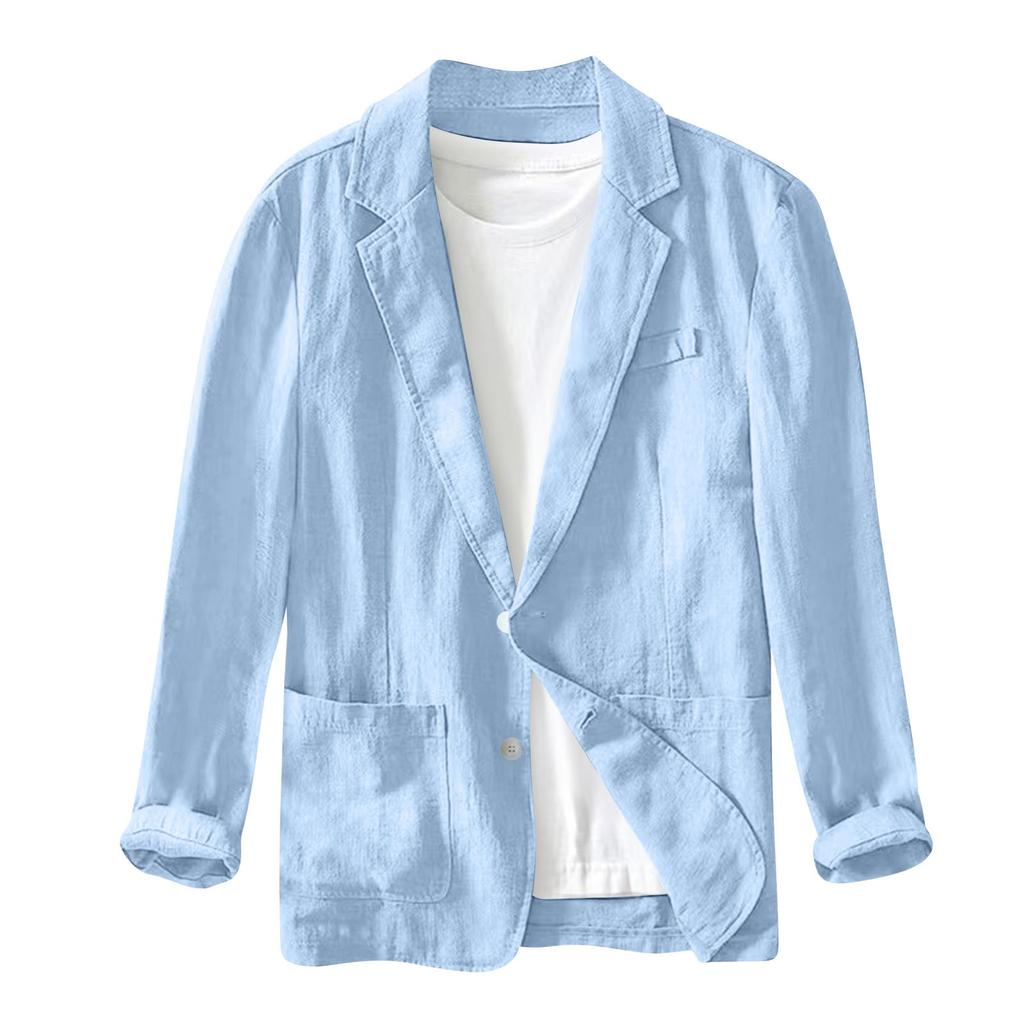 Мужская повседневная модная куртка, однотонная, с длинным рукавом, с карманами