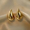 New Trendy Chunky Waterdrop Earrings For Women Personality Glossy Drop Earings Boho Teardrop Earing Girls Fashion Jewelry Gifts