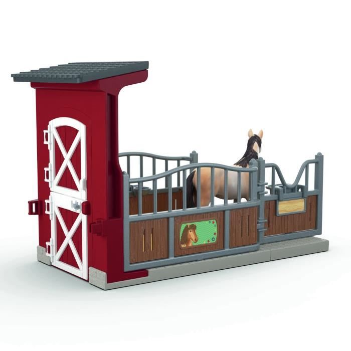 Coffret Box avec Jument Mustang, Figurine réaliste, Taille 24 cm, SCHLEICH 42724 Farm World, Dès 4 ans