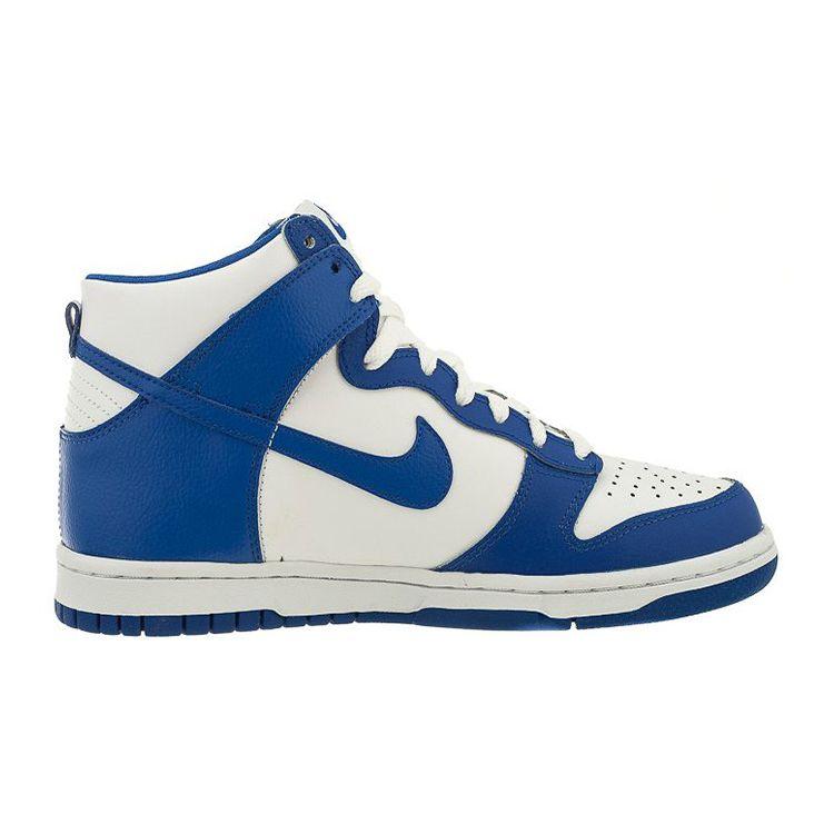 Nike Кроссовки детские Dunk High GS Game Royal белые 308319-125