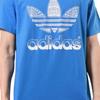 adidas Оригинальная футболка с логотипом, быстросохнущая, дышащая, удобная, с коротким рукавом, мужская, топы, синяя S19233