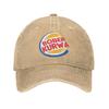 Unisex bober Kurw Print Hat Fashion Distressed Washed Baseball Cap Adjustable