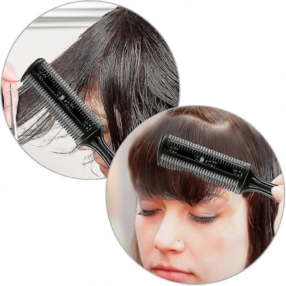 3pcs Hair Razor Combs Double Side Hair Cutting Comb With 10stainless Steel Blade Professional Barber Salon Hair Thinning Comb Tool