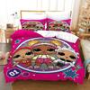 Аниме Розовая Кукла 3 шт. Серия с односторонней печатью Комплект постельного белья Набор пододеяльников Комфортные дышащие комплекты чехлов Простынь Покрывала