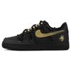 Air Force 1 Low 07 Triple Black Покрытие Низкие Кеды для Скейтборда Унисекс Матовый Черный Золотой CW2288-001(КомандаJ-)