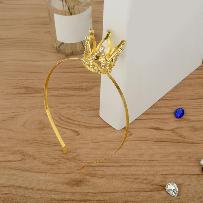 Прочность Стразы Повязки на голову Стильный Детский Головной убор Короны для Ролевых Игр для Вечеринок и Макияжа