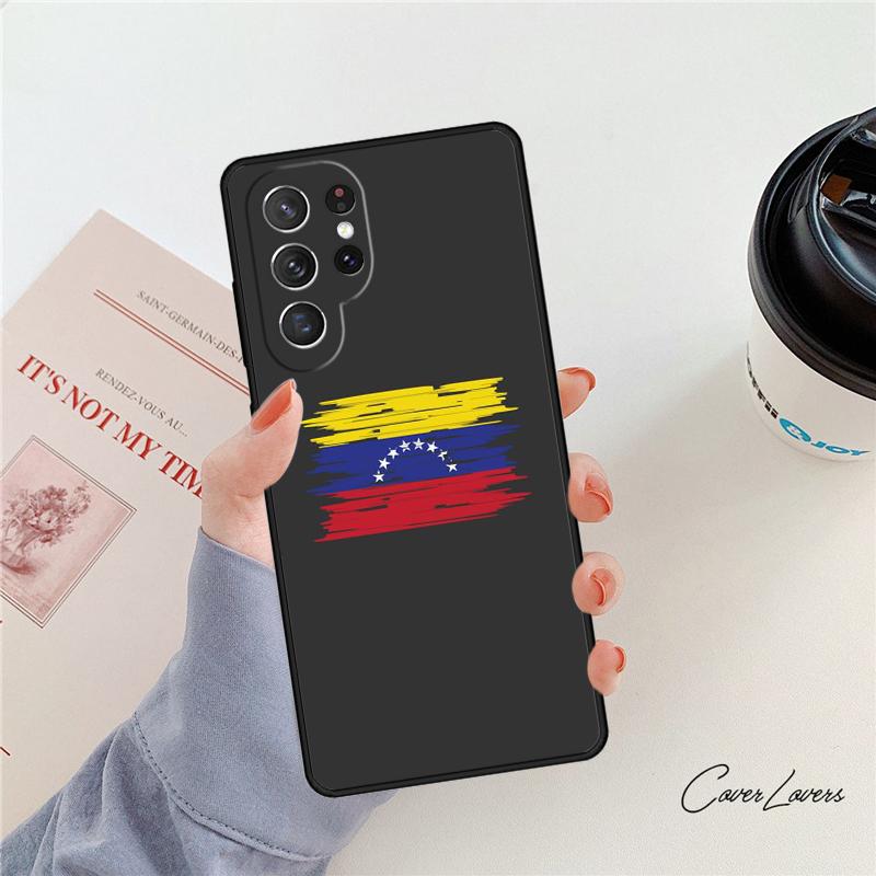 Чехол для телефона с флагом Венесуэлы Для Samsung Galaxy S24 S25 S23 S22 Ultra Note 10 20 Plus S20 S21 FE Чехол