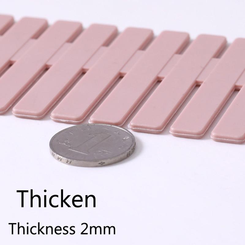 pink 10pcs 37*7cm DIY Adjustable Storage Partition Board Plastic Drawer Divider Combination Partition Board Space-saving Division Organizer