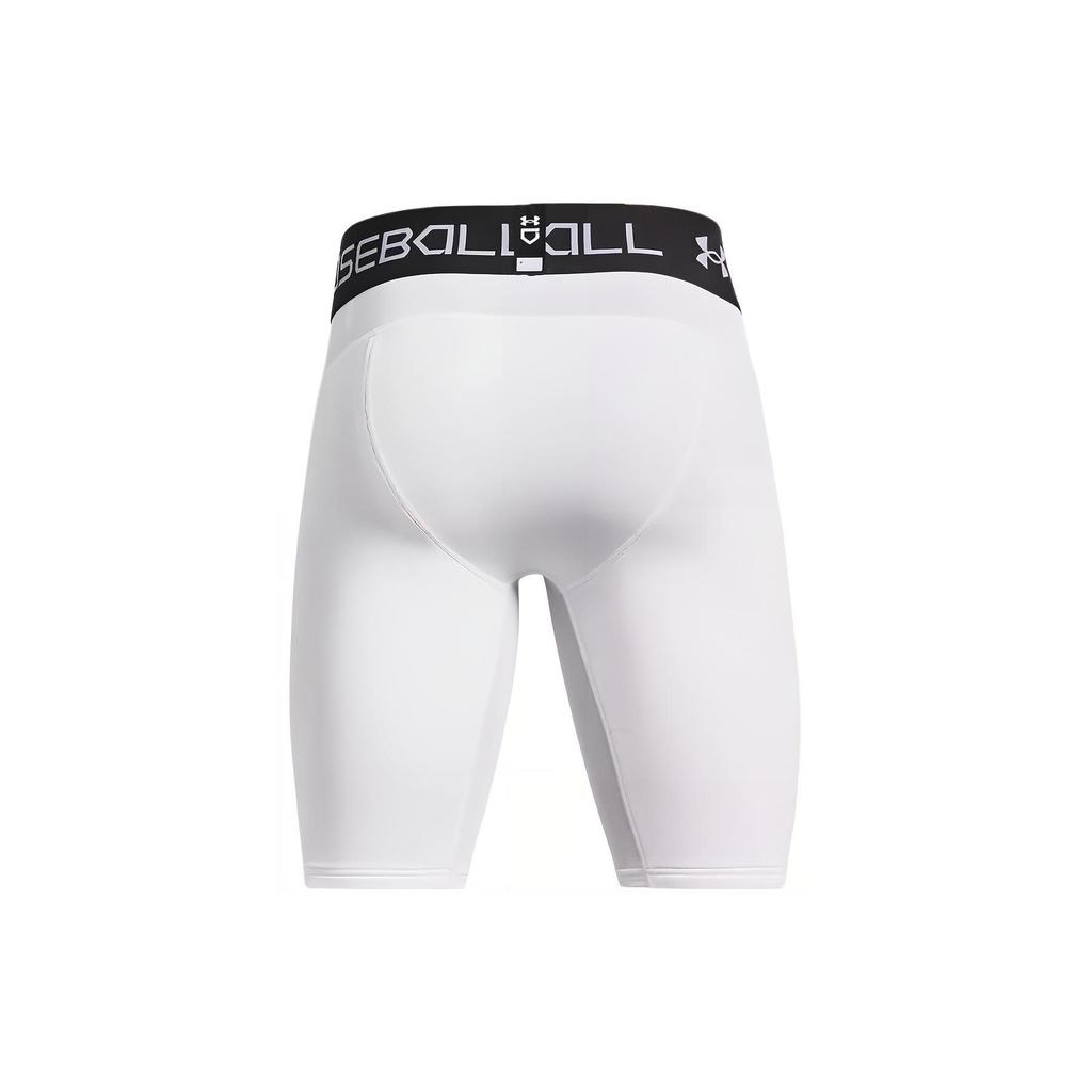 Under Armour Letter Logo Print Mid-Rise Slim Fit Sports Shorts Men shorts White 1367346-100