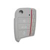 Силиконовый чехол для автомобильного ключа для Volkswagen VW Golf 7 Polo Tiguan Kodiaq Karoq mk7 Skoda Octavia A7 SEAT Leon Ibiza Брелок 3 кнопки
