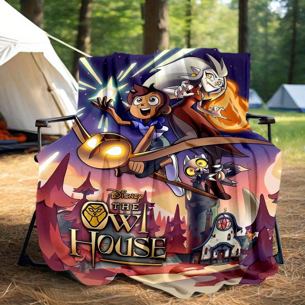 1 шт., Плед «Дом Совы», Сезонный подарок для друзей, Мягкий плед, Пледы для улицы, Гостиная, Путешествия