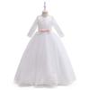 Платье для девочек-подростков, летняя детская одежда, праздничная элегантная длинная фатиновая одежда принцессы, детские платья с блестками для свадебной церемонии